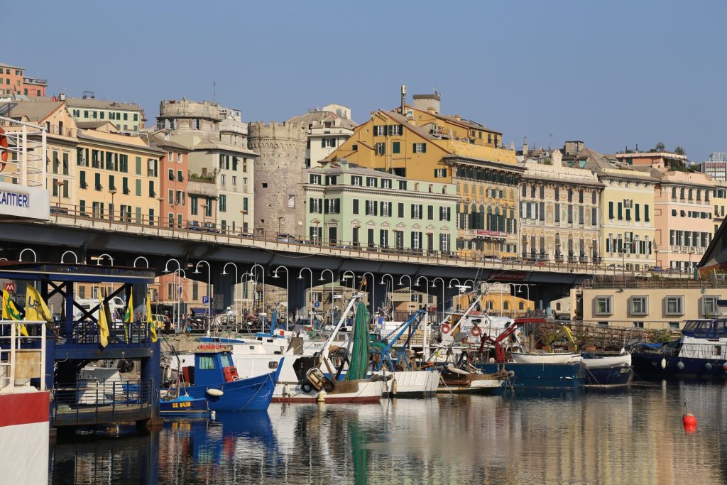 Genua een kleurrijke havenstad